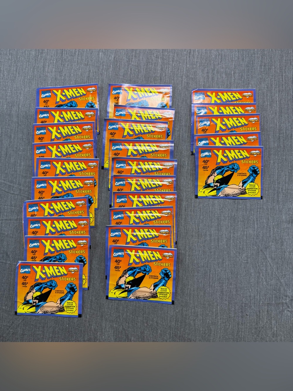 X-MEN Marvel Comics Sticker 1993 Box of 50 Sealed Packs by Diamond - Picture 3 of 11